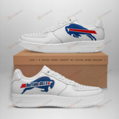 Buffalo Bills Logo Pattern Air Force 1 Printed In White