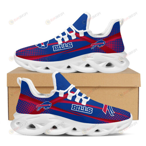 Buffalo Bills Logo Polka Dot Pattern 3D Max Soul Sneaker Shoes