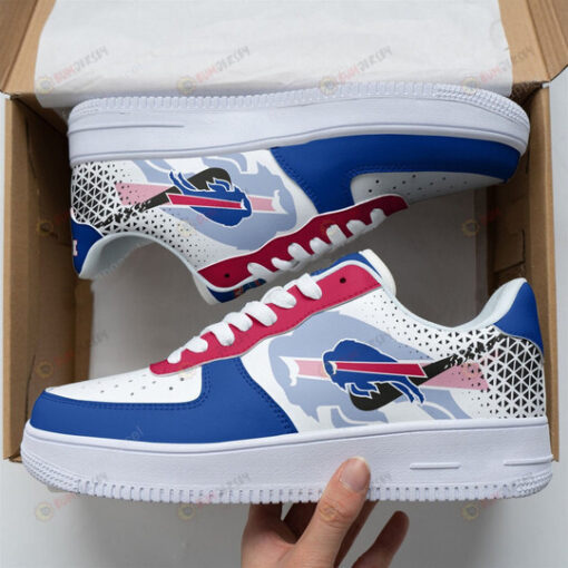 Buffalo Bills Logo Shadow Pattern Air Force 1 Printed