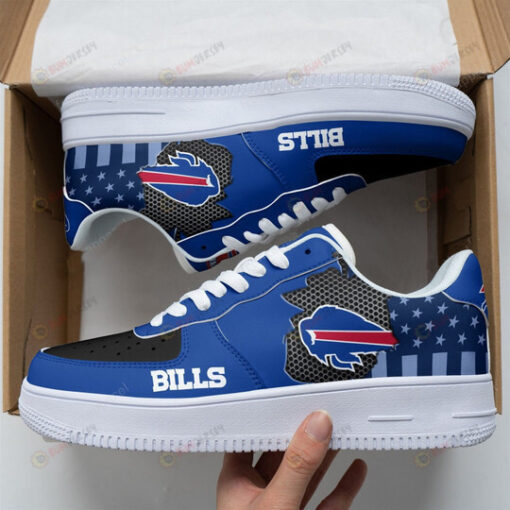 Buffalo Bills Logo Small Stars Pattern Air Force 1 Printed