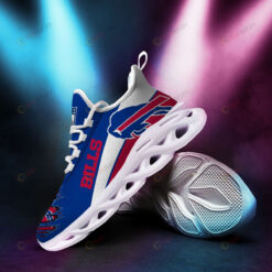 Buffalo Bills Logo Torn Pattern 3D Max Soul Sneaker Shoes