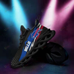 Buffalo Bills Logo Triangle Pattern 3D Max Soul Sneaker Shoes