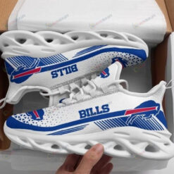 Buffalo Bills Logo White Blue 3D Max Soul Sneaker Shoes