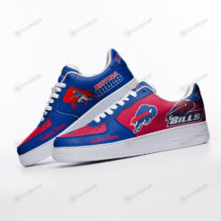 Buffalo Bills Mascot Logo Pattern Custom Name Air Force 1 Printed