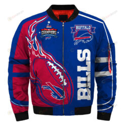 Buffalo Bills Super Bowl LVI Champions Blue Red Bomber Jacket