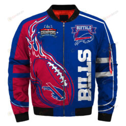Buffalo Bills Super Bowl LVII Champions Blue Red Bomber Jacket