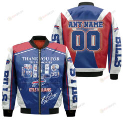 Buffalo Bills Thank You For The Memories Kyle Williams Signature With Custom Name Number Bomber Jacket