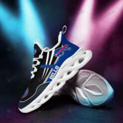 Buffalo Bills White Stripe Black Blue 3D Max Soul Sneaker Shoes