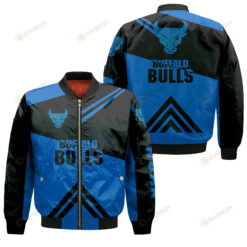 Buffalo Bulls Football Bomber Jacket 3D Printed - Stripes Cross Shoulders