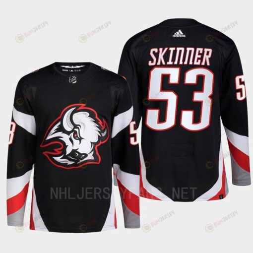 Buffalo Sabres 2022-23 Goathead Third Jeff Skinner 53 Black Primegreen Jersey Men's