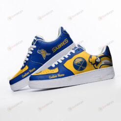 Buffalo Sabres Mascot Logo Pattern Custom Name Air Force 1 Printed