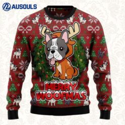Bulldog Reindeer Cute Ugly Sweaters For Men Women Unisex
