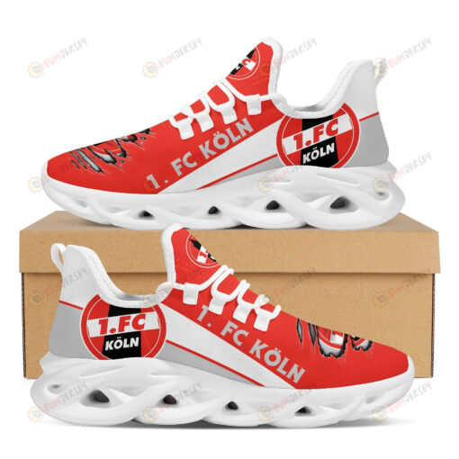 Bundesliga 1 FC Koln Logo Torn Pattern 3D Max Soul Sneaker Shoes In Red