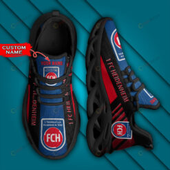 Bundesliga 1. FC Heidenheim 1846 Logo Stripe Border Pattern Custom Name 3D Max Soul Sneaker Shoes