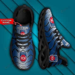 Bundesliga 1. FC Heidenheim 1846 Logo Wavy Pattern Custom Name 3D Max Soul Sneaker Shoes