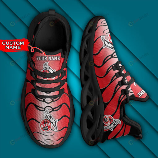 Bundesliga 1. FC K?ln Logo Wavy Pattern Custom Name 3D Max Soul Sneaker Shoes