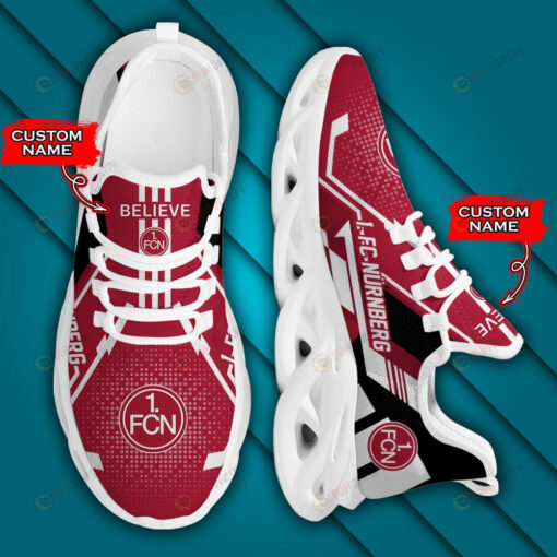 Bundesliga 1. FC Nuremberg Logo Pattern Custom Name 3D Max Soul Sneaker Shoes