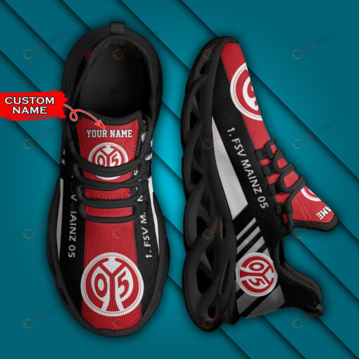 Bundesliga 1. FSV Mainz 05 Logo Pattern Custom Name 3D Max Soul Sneaker Shoes