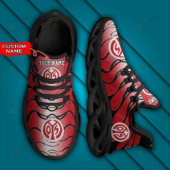 Bundesliga 1. FSV Mainz 05 Logo Wavy Pattern Custom Name 3D Max Soul Sneaker Shoes