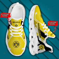 Bundesliga Borussia Dortmund Logo Pattern Custom Name 3D Max Soul Sneaker Shoes