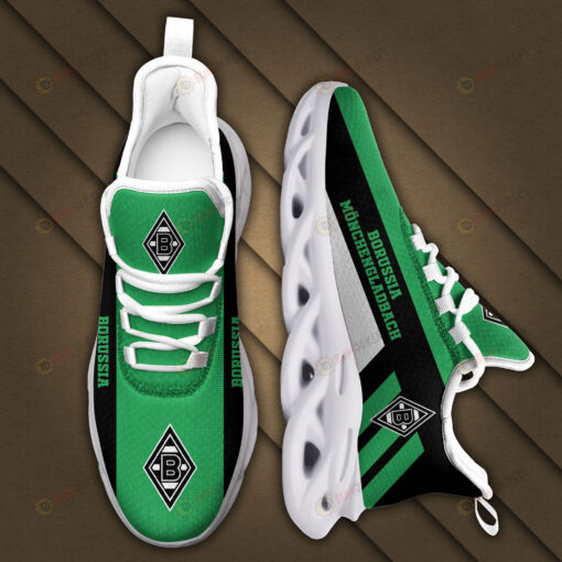 Bundesliga Borussia Monchengladbach Logo Pattern 3D Max Soul Sneaker Shoes In Green