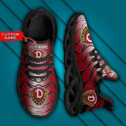 Bundesliga Dynamo Dresden Logo Wavy Pattern Custom Name 3D Max Soul Sneaker Shoes