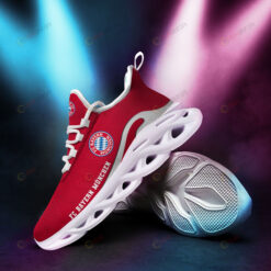 Bundesliga FC Bayern M?nchen Logo Pattern 3D Max Soul Sneaker Shoes In Red