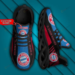 Bundesliga FC Bayern M?nchen Logo Pattern Custom Name 3D Max Soul Sneaker Shoes