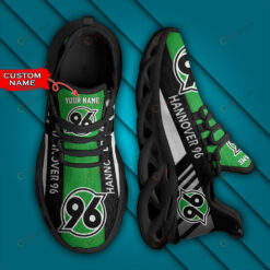 Bundesliga Hannover 96 Logo Stripe Border Pattern Custom Name 3D Max Soul Sneaker Shoes