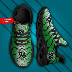Bundesliga Hannover 96 Logo Wavy Pattern Custom Name 3D Max Soul Sneaker Shoes