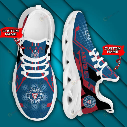 Bundesliga Holstein Kiel Logo Pattern Custom Name 3D Max Soul Sneaker Shoes