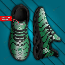 Bundesliga SV Werder Bremen Logo Wavy Pattern Custom Name 3D Max Soul Sneaker Shoes