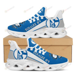 Bundesliga Schalke 04 Logo Torn Pattern 3D Max Soul Sneaker Shoes