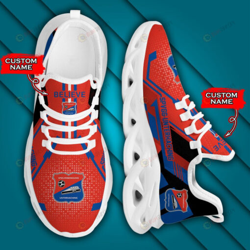 Bundesliga SpVgg Unterhaching Logo Pattern Custom Name 3D Max Soul Sneaker Shoes