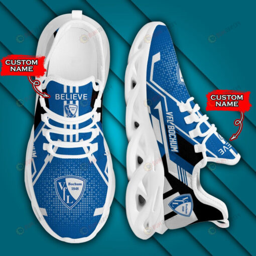 Bundesliga VfL Bochum Logo Pattern Custom Name 3D Max Soul Sneaker Shoes