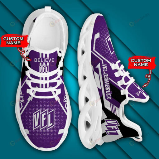 Bundesliga VfL Osnabr?ck Logo Pattern Custom Name 3D Max Soul Sneaker Shoes