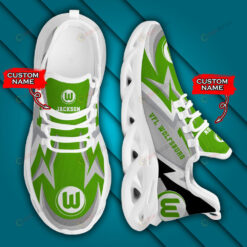 Bundesliga VfL Wolfsburg Logo Lightening Pattern Custom Name 3D Max Soul Sneaker Shoes