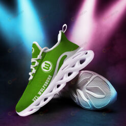 Bundesliga VfL Wolfsburg Logo Pattern 3D Max Soul Sneaker Shoes In Lime