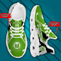 Bundesliga VfL Wolfsburg Logo Pattern Custom Name 3D Max Soul Sneaker Shoes