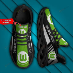 Bundesliga VfL Wolfsburg Logo Stripe Border Pattern Custom Name 3D Max Soul Sneaker Shoes