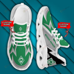 Bundesliga Werder Bremen Logo Lightening Pattern Custom Name 3D Max Soul Sneaker Shoes