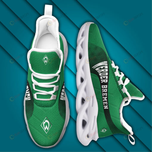 Bundesliga Werder Bremen Logo Pattern 3D Max Soul Sneaker Shoes In Green