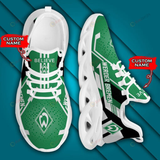 Bundesliga Werder Bremen Logo Pattern Custom Name 3D Max Soul Sneaker Shoes