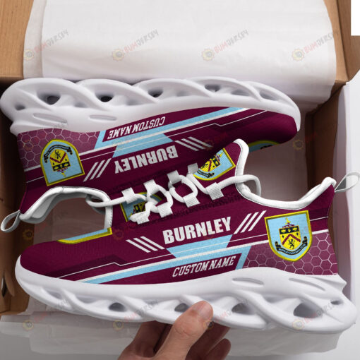 Burnley Logo Custom Name Pattern 3D Max Soul Sneaker Shoes