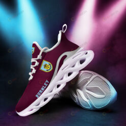 Burnley Logo Pattern 3D Max Soul Sneaker Shoes In Burgundy