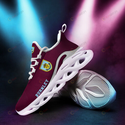 Burnley Logo Pattern 3D Max Soul Sneaker Shoes In Burgundy