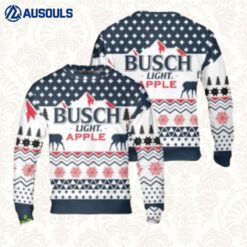 Busch Light Apple Christmas Ugly Sweaters For Men Women Unisex