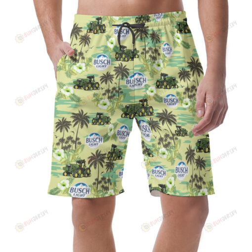 Busch Light John Deere Summer Hawaiian Shorts Summer Shorts Men Shorts - Print Shorts