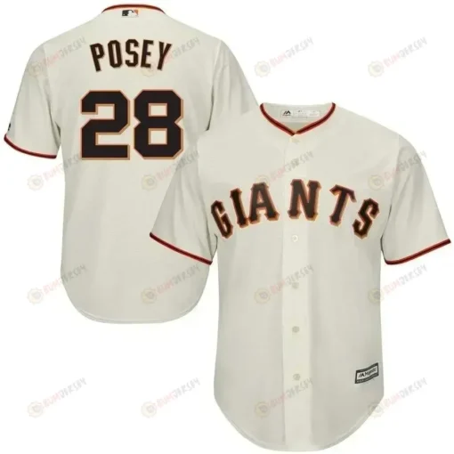 Buster Posey San Francisco Giants Cool Base Player Jersey - Cream