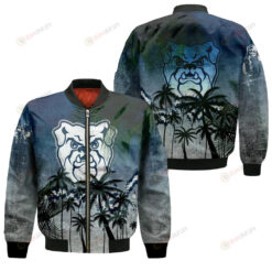 Butler Bulldogs Bomber Jacket 3D Printed Coconut Tree Tropical Grunge